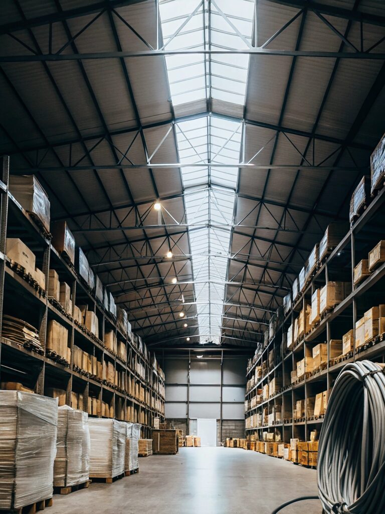 illuminazione-magazzino-industriale-con-led-Zanotti-Impianti illuminazione magazzino industriale con led Zanotti Impianti